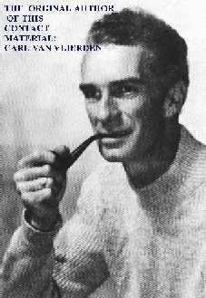 Carl van Vlierden à l'époque de son début d'enquête sur le contact extraterrestre de Koldas avec Edwin W.