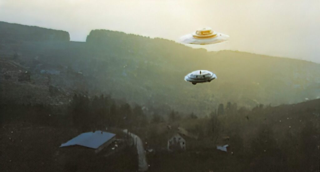 Soucoupes volantes, vaisseaux à rayons "Beamship", Pléiadiens/Pléiariens prise par Billy Meier