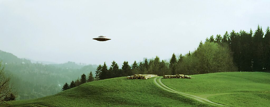 Soucoupe volante, vaisseau à rayons "Beamship", Pléiadiens/Pléiariens prise par Billy Meier