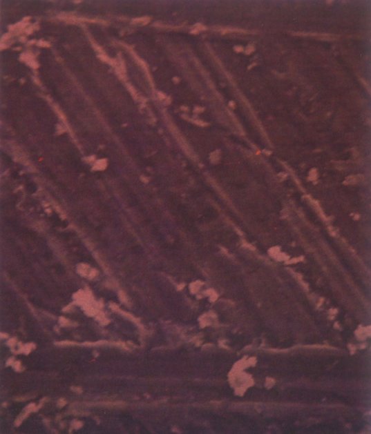 Zoom au microscope électronique sur un débris de métal extraterrestre donné par Quetzal le Pléiadien/Pléiarien à Billy Meier pour analyse