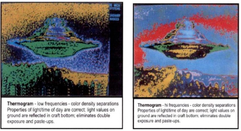 Négatifs analysés d'un vaisseau spatial Pléiadien/Pléiarien pris en photo par Billy Meier