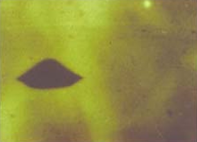 Soucoupe volante prise en photo en 1975, en forme de sombrero ressemblant à celle décrite par Albert Coe de son contact avec Norca