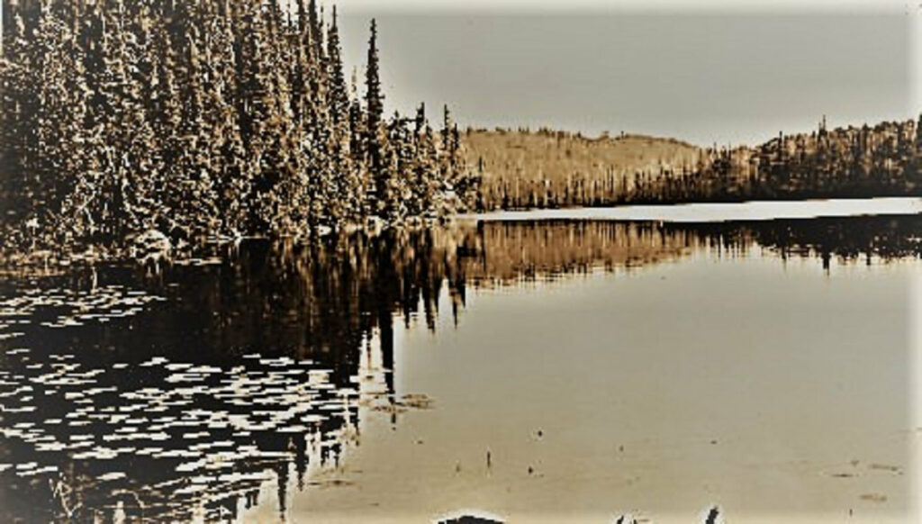 Photographie de la région de la rivière Mattawa vers où le contact avec Norca a eu lieu