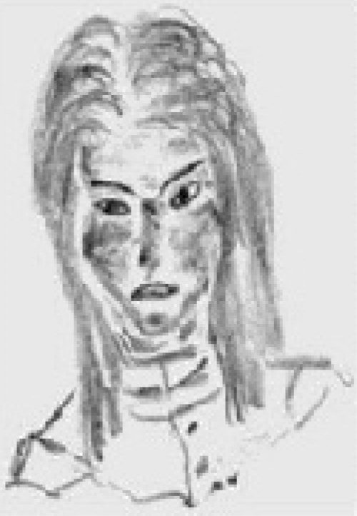 La plus petite femme extraterrestre de Arian de Aldebaran, mince (qui est la commandante du vaisseau comme Andreas l’apprendra peu après). Elle est de la même race et même planète que Dagolo