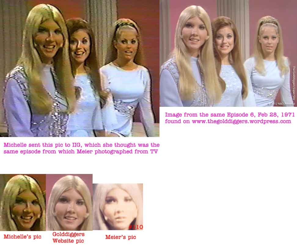 Clichés comparatifs du Dean Martin Show avec la photo d'Asket de Billy Meier