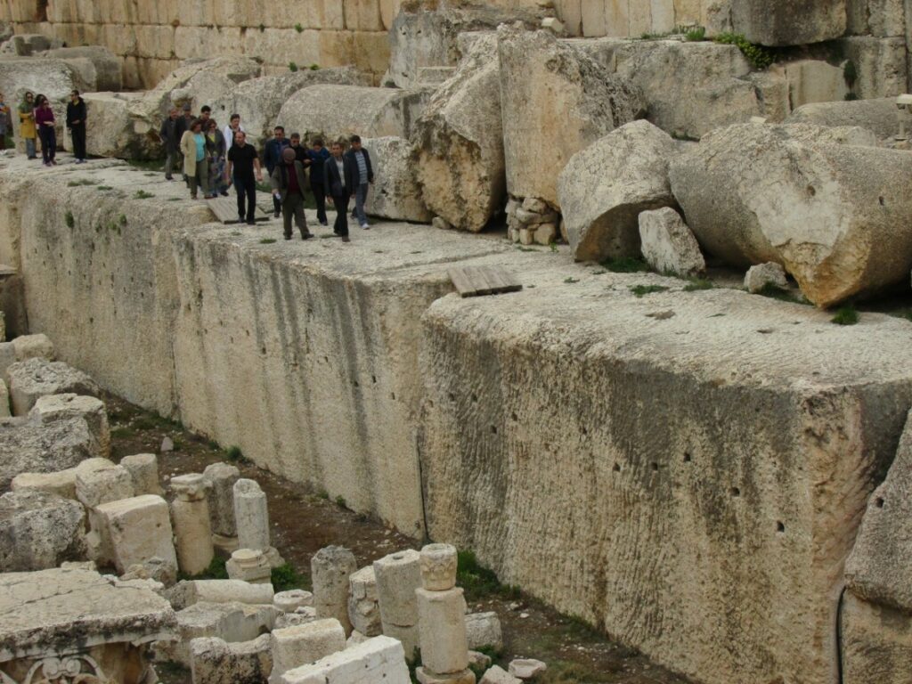 Pierres géantes de Baalbek au Liban.