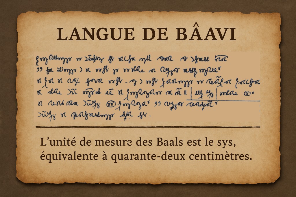 Illustration par IA : Mn Y (appelé aussi Emen Ys) a écrit ceci en langue Bâal.