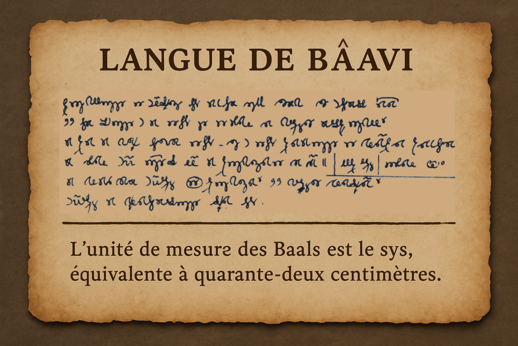 Illustration par IA : Mn Y (appelé aussi Emen Ys) a écrit ceci en langue Bâal.