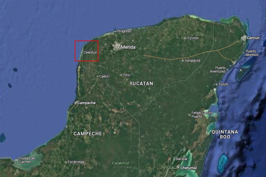 Celestún dans le Yucatán.