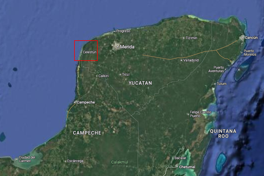 Celestún dans le Yucatán.