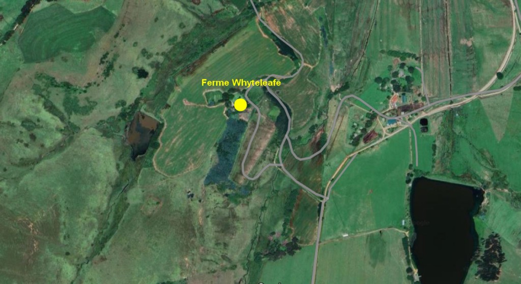 Ferme Whyteleafe, emplacement plus précis.