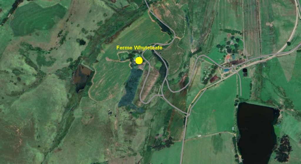 Ferme Whyteleafe, emplacement plus précis.