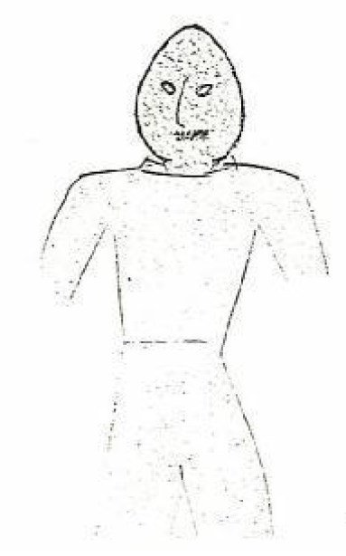 Croquis réalisé par Raphaël Chacon pour Wendelle Stevens, des êtres de Zeti qu'il avait vu.