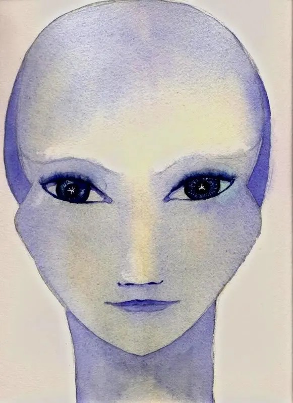 Rendu artistique d'un Andromédien selon les descriptions de Alex Collier.