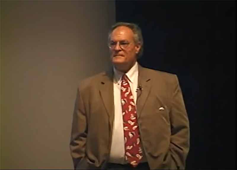 Alex Collier lors de conférences sur son contact Andromédien vers le début des années 2000.