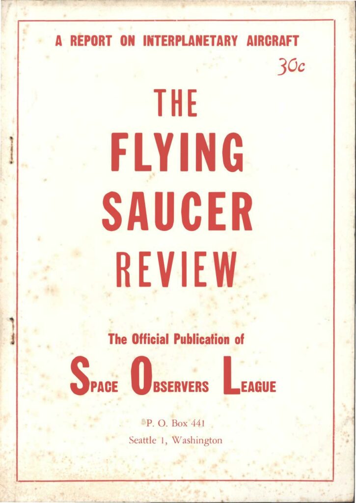 Magazine Flying Saucer Review.