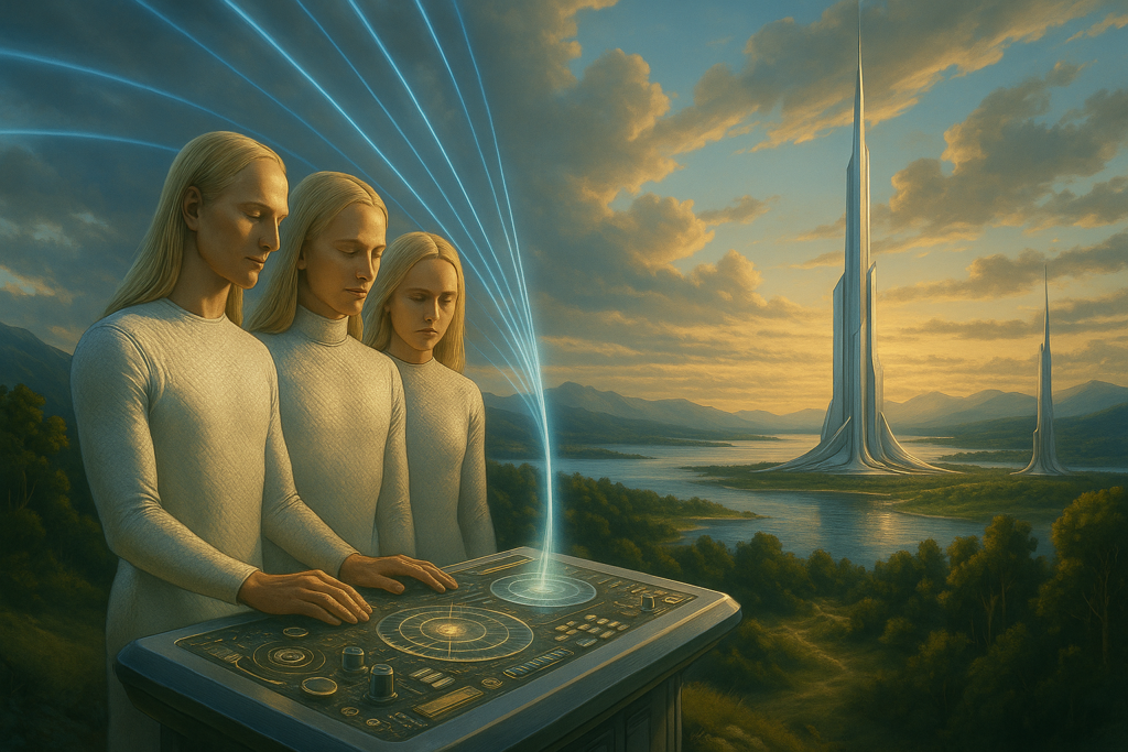 Illustration fictive par IA : science des ondes sur Silxtra.
