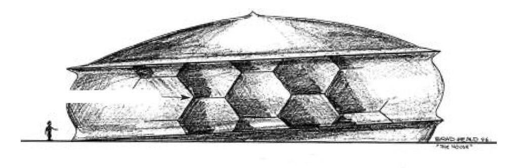 Variante d’habitation ou de maison sur Haven, également haute de trois étages.