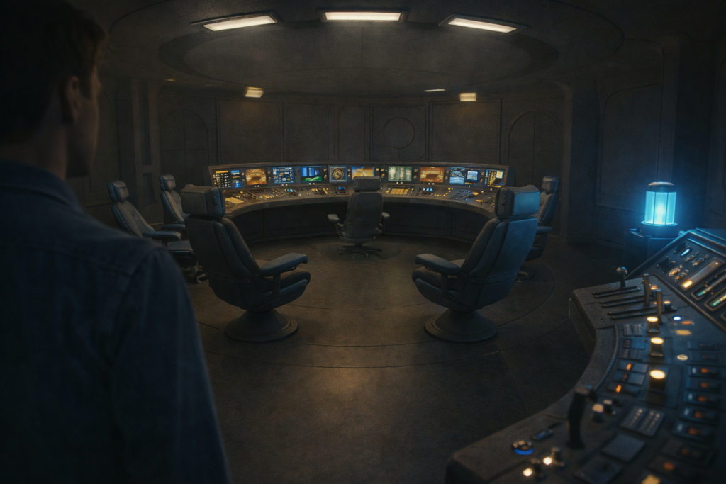 Image illustrative de l'intérieur du vaisseau d'Aldebaran dans lequel Andreas est monté.