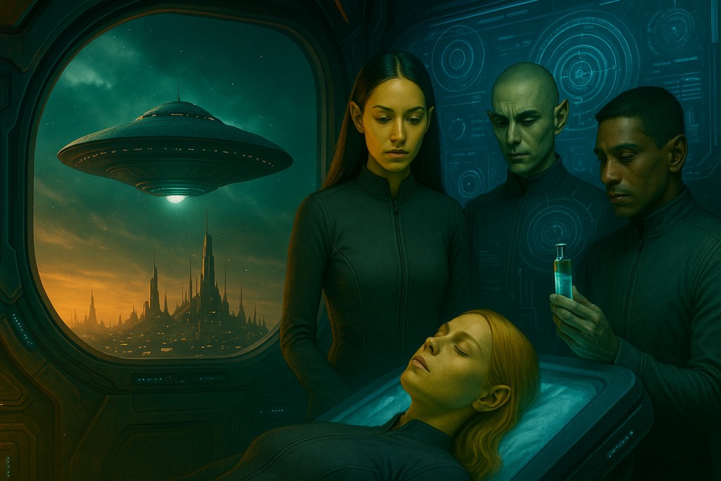 Image illustrative des Chetene réussissant à créer uns érum contre le virus qui a décimé leur population, mais trop tard.