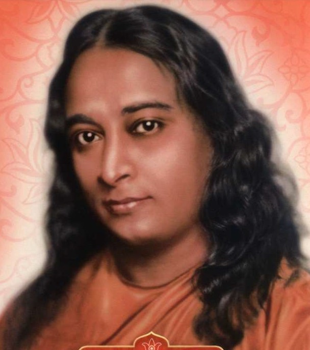 Peinture représentant Yogananda plus jeune, première de couverture du livre "Autobiographie d'un Yogi
