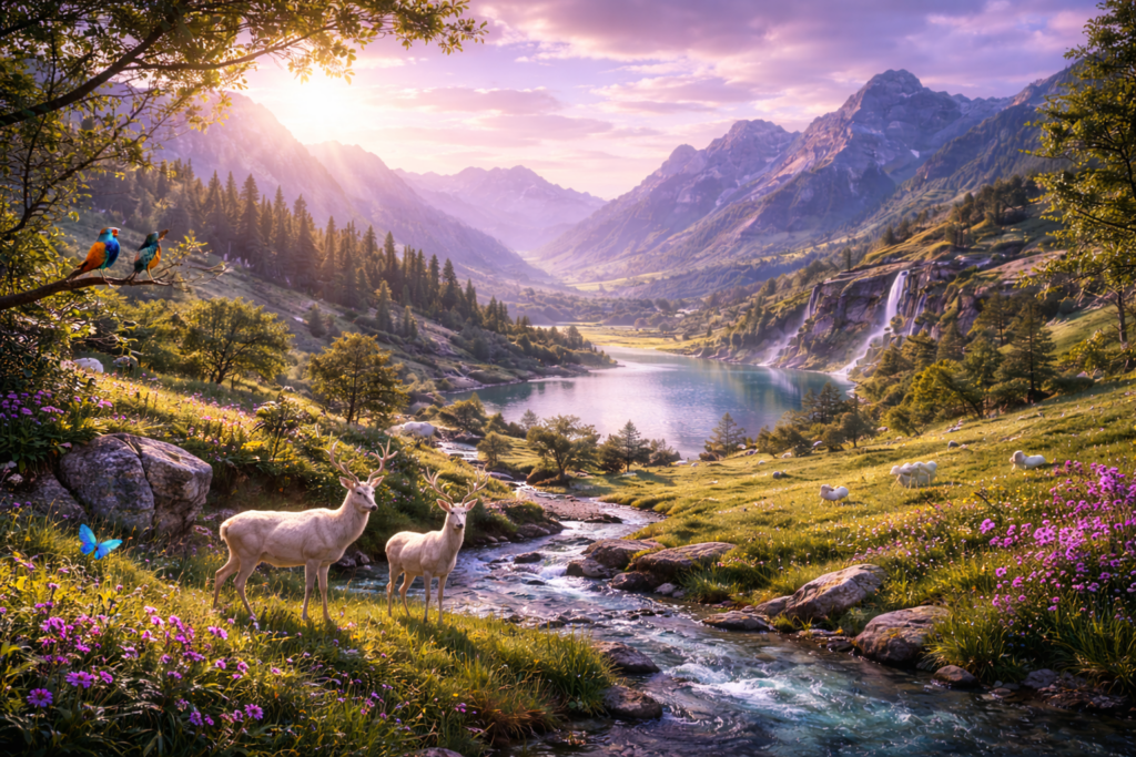 Illustration fictive d’une description d’Élyseum.