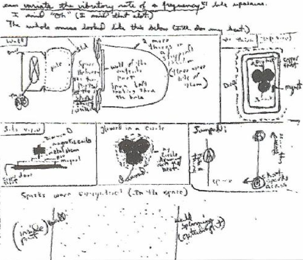 Dessin d'ensemble non retouché des dispositifs décrits par Phyl dans les paragraphes précédents, d'après le livre.