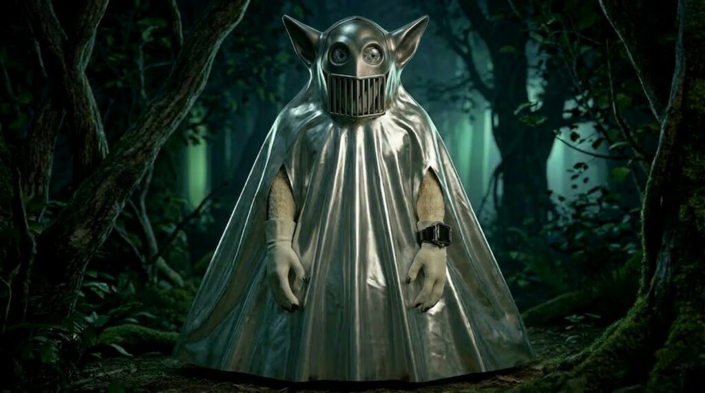 Illustration réaliste de l’être selon dessin et description faite par Phyl Pierceall dans le livre.