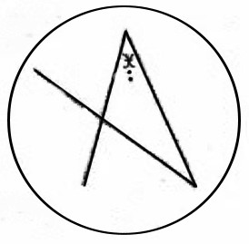 Dessin nettoyé et retouché du symbole sur le livre montré par Andrak à Phyl.