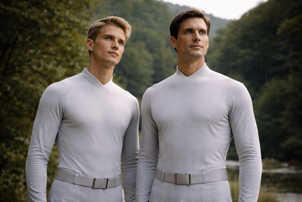 Illustration d'une autre apparence possible des visiteurs avec des uniformes différents.