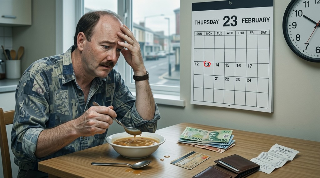 Illustration de Alec qui se questionne sur ses 10 jours perdus après son trajet en voiture de normalement moins de 3h.