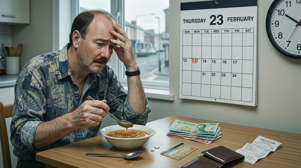 Illustration de Alec qui se questionne sur ses 10 jours perdus après son trajet en voiture de normalement moins de 3h.