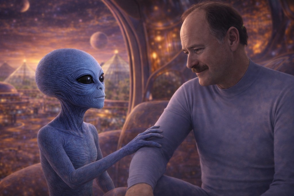 Illustration de Jarze l'Ancien sur Haven avec Alec.