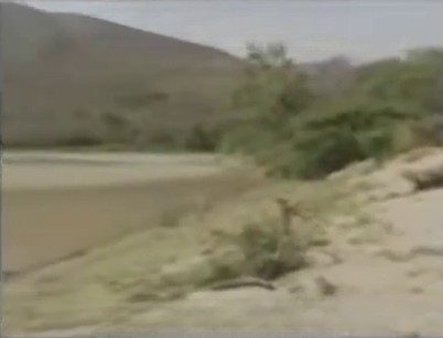 Plage au bord de la rivière Puyango où étaient José et Graciela cet après-midi du 19 décembre 1995, lieu exact montré dans l’interview de Panchana par José et Graciela.