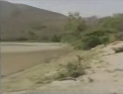 Plage au bord de la rivière Puyango où étaient José et Graciela cet après-midi du 19 décembre 1995, lieu exact montré dans l’interview de Panchana par José et Graciela.