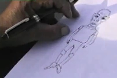 Dessin d'un Ectomite par José Yaguana : suite