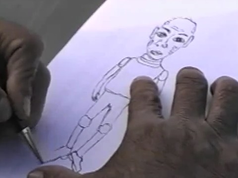 Dessin d'un Ectomite par José Yaguana