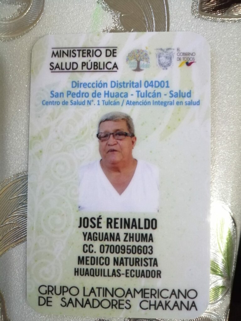 Carte de José Yaguana