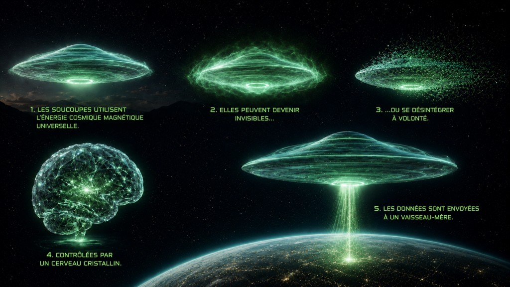 Image illustrative de la technologie semi-immatérielle des vaisseaux de la civilisation des anciens habitants de Lucifer.