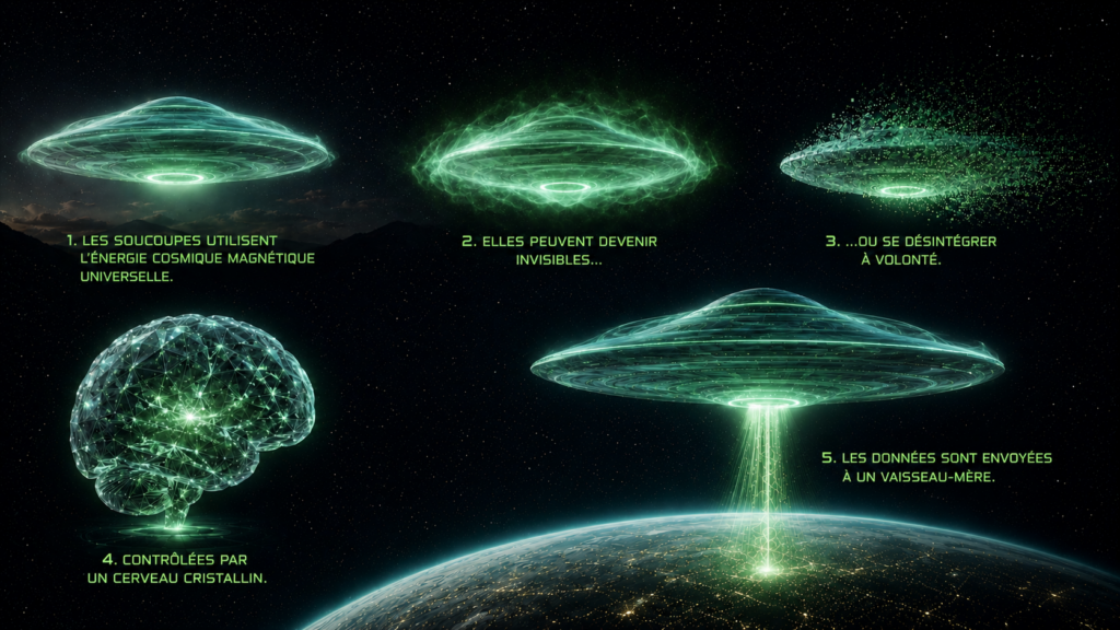 Image illustrative de la technologie semi-immatérielle des vaisseaux de la civilisation des anciens habitants de Lucifer.