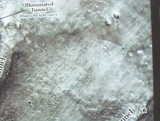 Photo de Mars - Interprétation : tunnel illuminé