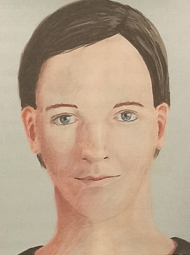 Peinture de Peter faite par Rene Erik Olsen après l'avoir de nouveau rencontré en 2022 sur la planète des Visiteurs.