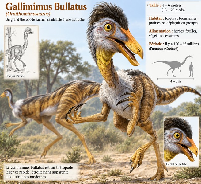 Genres de sauriens observés par Andreas (Martin Wiesengrün) dans les images projetées, illustration faite par IA depuis un dessin  donné par Andreas.